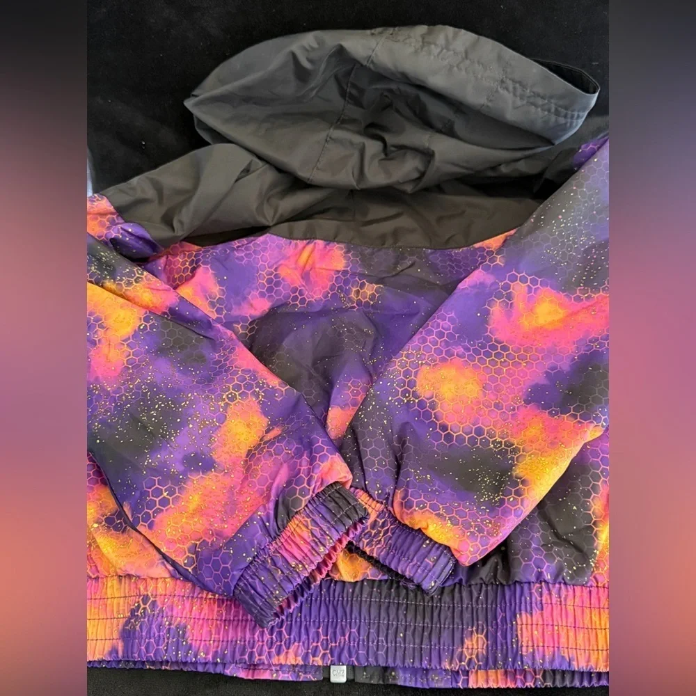 Nike Kids Purple, Pink & Orange Hooded Windbreaker Jacket 3T